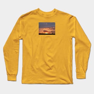 Golden monsoon sunset Long Sleeve T-Shirt